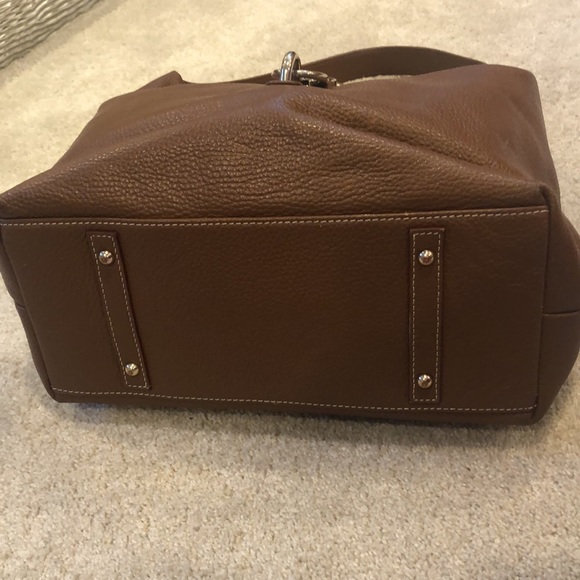 DOONEY & BOURKE CHOCOLATE BROWN LEATHER BAG - Picture 5 of 10